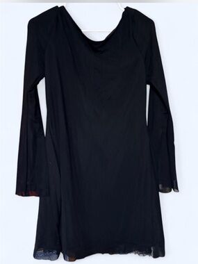 Classic Black Long-Sleeve Women’s Dress